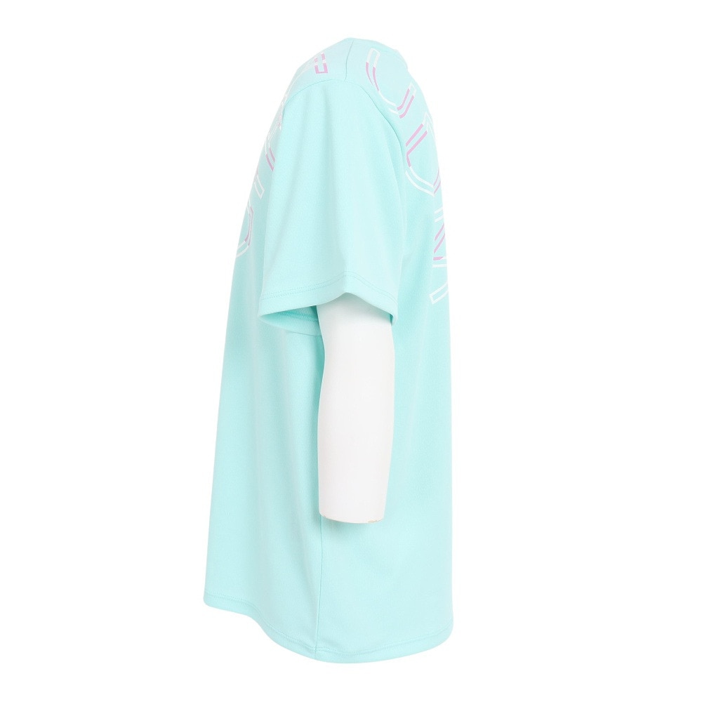 ジローム（GIRAUDM）（キッズ）半袖Tシャツ キッズ ドライプラス プリントメッシュ CT3S0069-TR865-GRES MINT