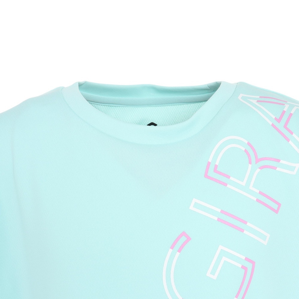 ジローム（GIRAUDM）（キッズ）半袖Tシャツ キッズ ドライプラス プリントメッシュ CT3S0069-TR865-GRES MINT