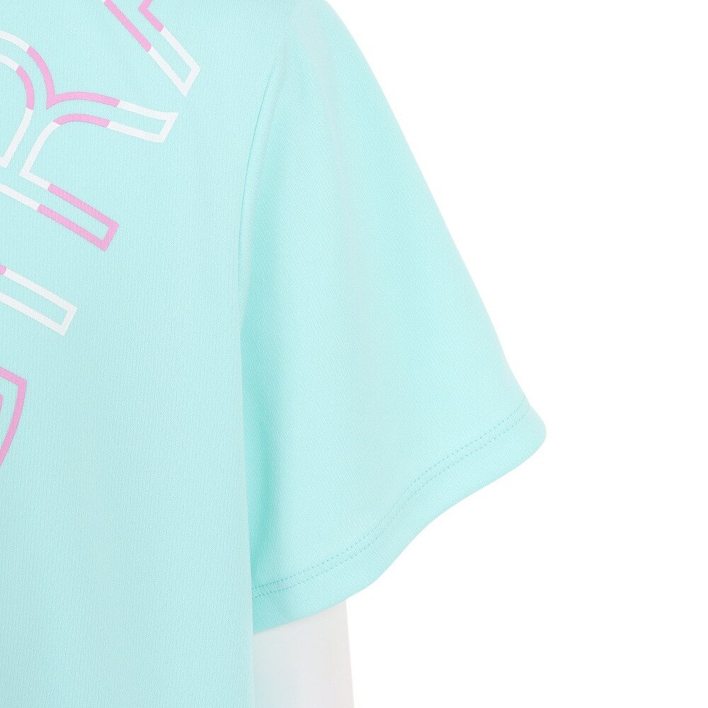 ジローム（GIRAUDM）（キッズ）半袖Tシャツ キッズ ドライプラス プリントメッシュ CT3S0069-TR865-GRES MINT
