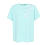 (キッズ)半袖Tシャツ キッズ ドライプラス プリントメッシュ CT3S0069-TR865-GRES MINT