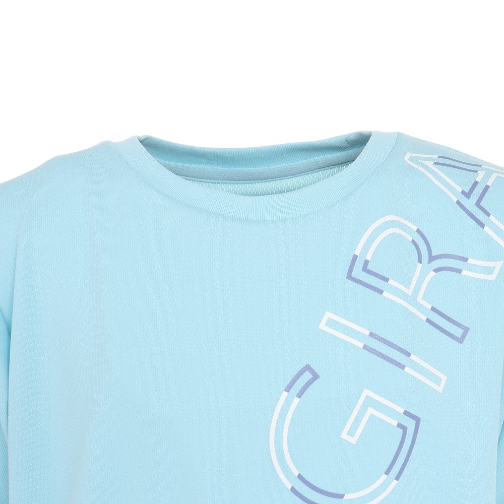 ジローム（GIRAUDM）（キッズ）半袖Tシャツ キッズ ドライプラス プリントメッシュ CT3S0069-TR865-GRES SAX