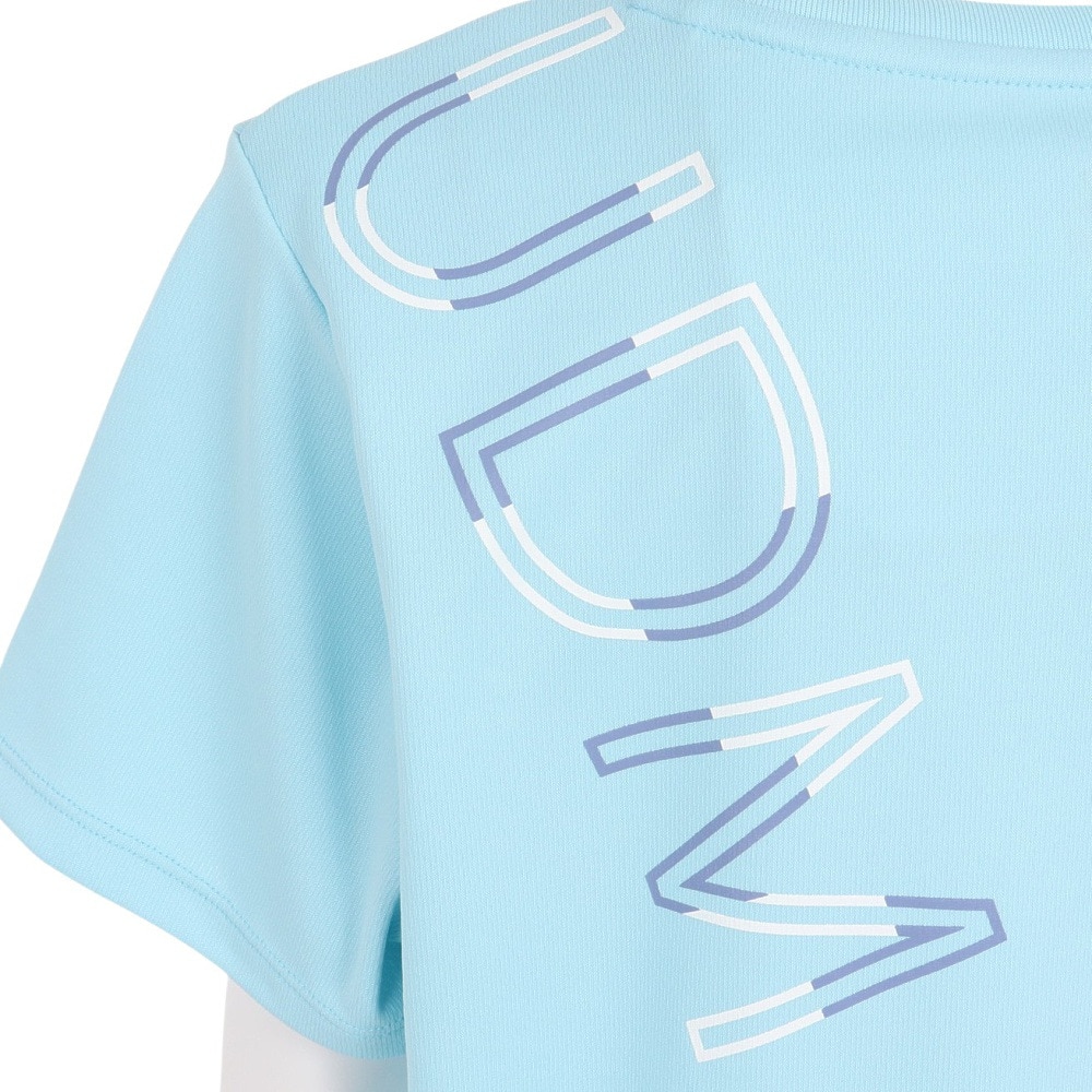 ジローム（GIRAUDM）（キッズ）半袖Tシャツ キッズ ドライプラス プリントメッシュ CT3S0069-TR865-GRES SAX