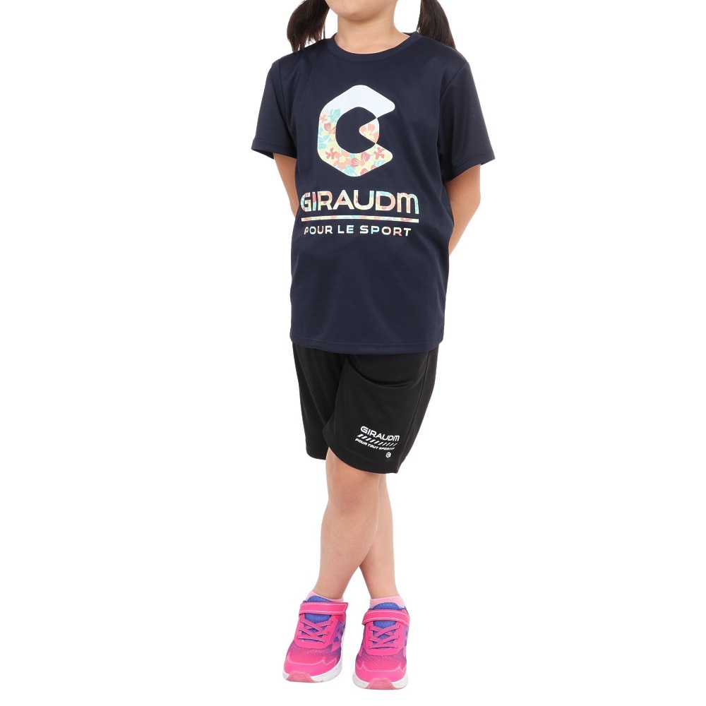 ジローム（GIRAUDM）（キッズ）半袖Tシャツ キッズ ドライプラス CT3S0070-TR865-GRES NVY