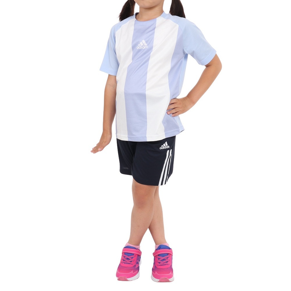 アディダス（adidas）（キッズ）半袖Tシャツ キッズ ニット BVF61-IA9322