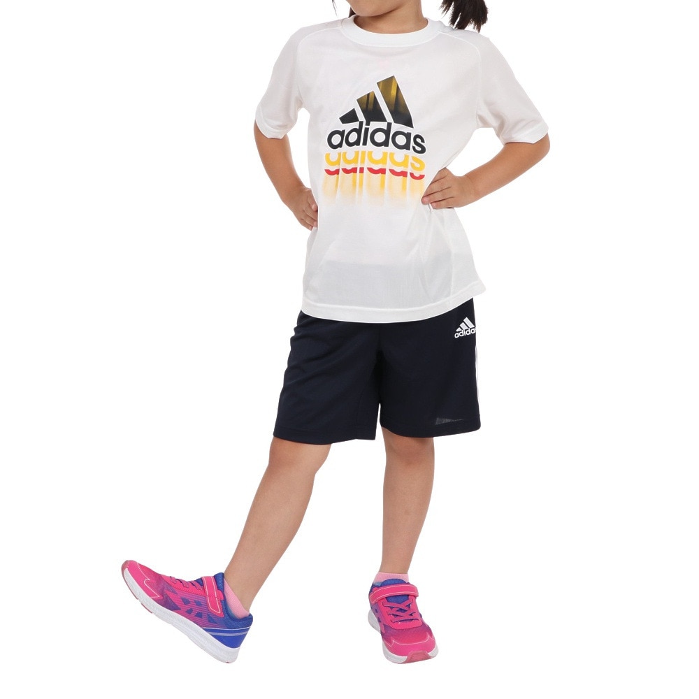 アディダス（adidas）（キッズ）ジュニア ニット 半袖Tシャツ BVF63-IA9317