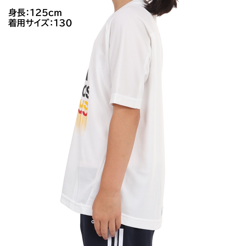 アディダス（adidas）（キッズ）ジュニア ニット 半袖Tシャツ BVF63