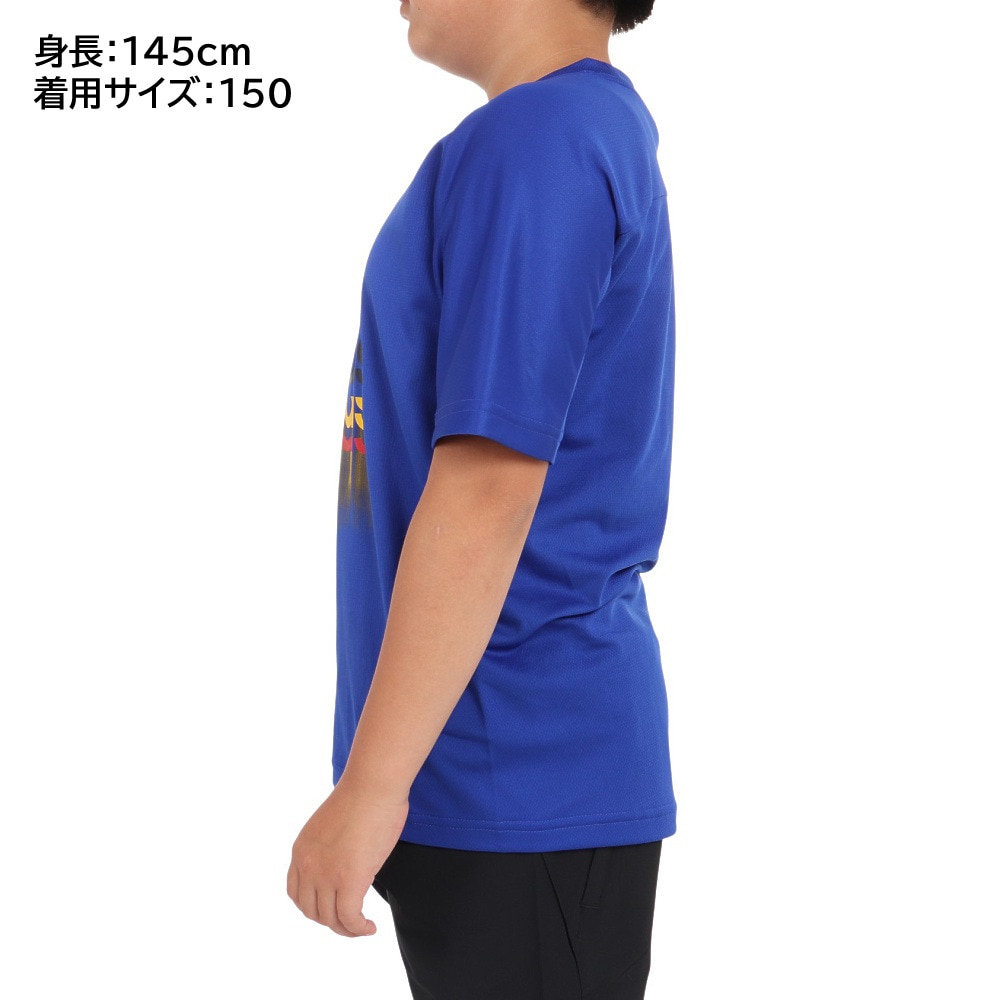 アディダス（adidas）（キッズ）Tシャツ 半袖 キッズ ジュニア ニット ドライ AEROREADY BVF63-IA9324