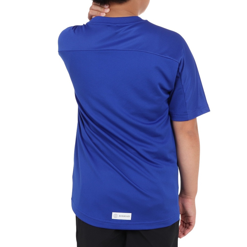 アディダス（adidas）（キッズ）Tシャツ 半袖 キッズ ジュニア ニット ドライ AEROREADY BVF63-IA9324
