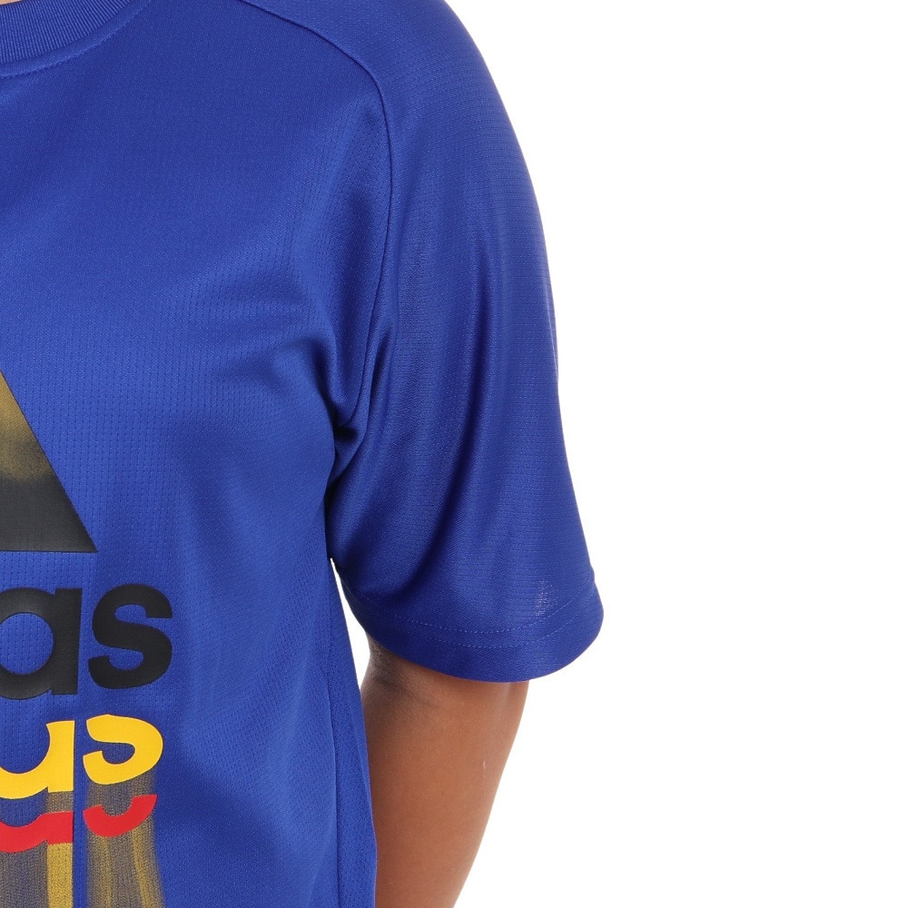 アディダス（adidas）（キッズ）Tシャツ 半袖 キッズ ジュニア ニット ドライ AEROREADY BVF63-IA9324