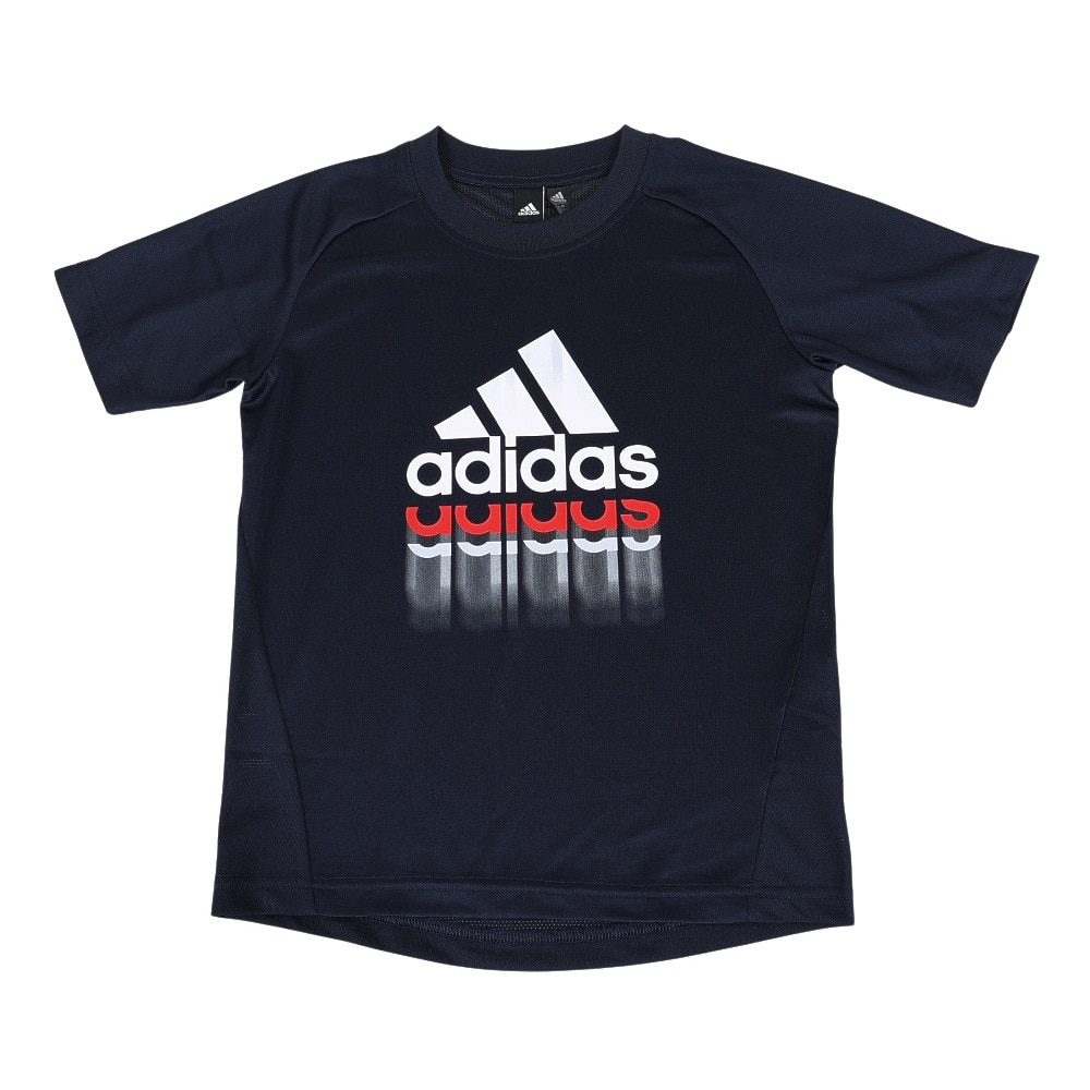 アディダス（adidas）（キッズ）ジュニア ニット 半袖Tシャツ BVF63-IA9325