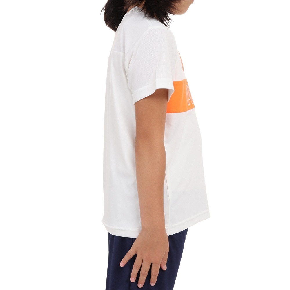 プーマ（PUMA）（キッズ）ボーイズ ACTIVE SPORTS ポリ グラフィック 半袖 Tシャツ 675822 02 WHT
