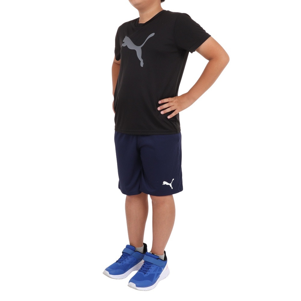 プーマ（PUMA）（キッズ）ボーイズ ACTIVE SPORTS ポリ キャット 半袖 Tシャツ 675826 01 BLK