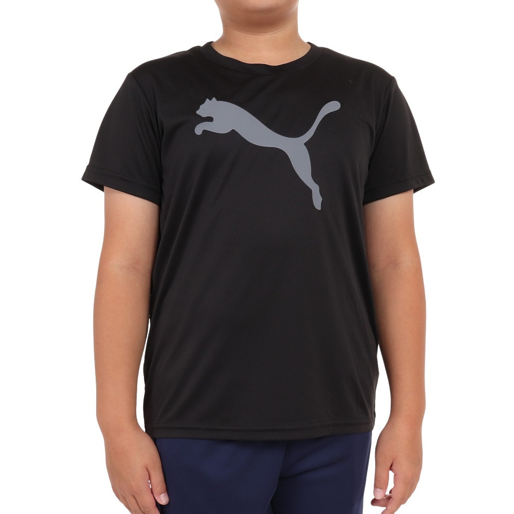 プーマ（PUMA）（キッズ）ボーイズ ACTIVE SPORTS ポリ キャット 半袖 Tシャツ 675826 01 BLK