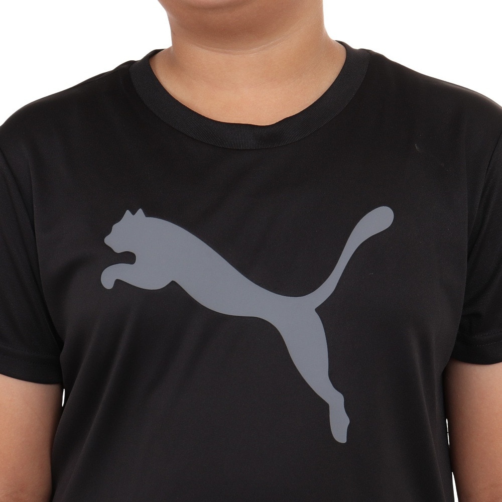 プーマ（PUMA）（キッズ）ボーイズ ACTIVE SPORTS ポリ キャット 半袖 Tシャツ 675826 01 BLK