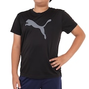 (キッズ)ボーイズ ACTIVE SPORTS ポリ キャット 半袖 Tシャツ 675826 01 BLK