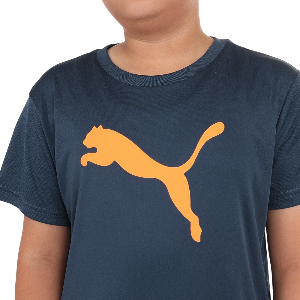 プーマ（PUMA）（キッズ）ボーイズ ACTIVE SPORTS ポリ キャット 半袖 Tシャツ 675826 16 NVY
