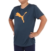 (キッズ)ボーイズ ACTIVE SPORTS ポリ キャット 半袖 Tシャツ 675826 16 NVY