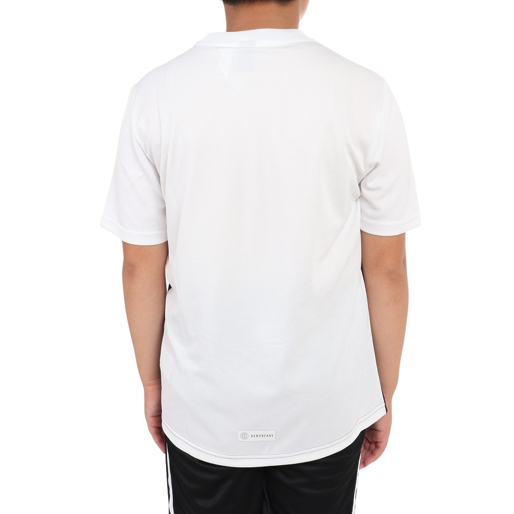 アディダス（adidas）（キッズ）半袖Tシャツ キッズ ルーズフィット ニット BUL95-IA9318