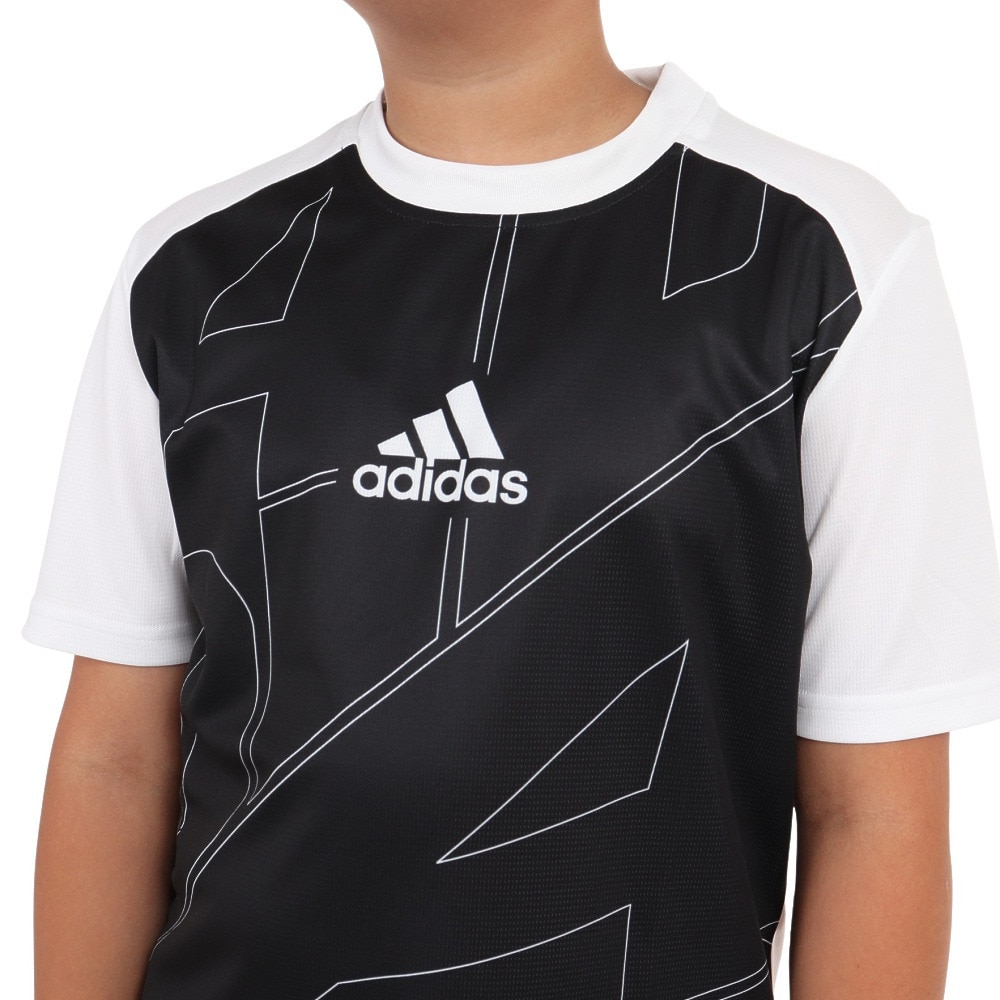 アディダス（adidas）（キッズ）半袖Tシャツ キッズ ルーズフィット ニット BUL95-IA9318