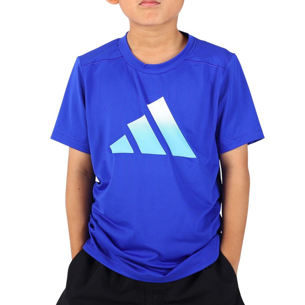 adidas 美しき キッズ 半袖 ロゴプリントTシャツ コットン100% 150センチ