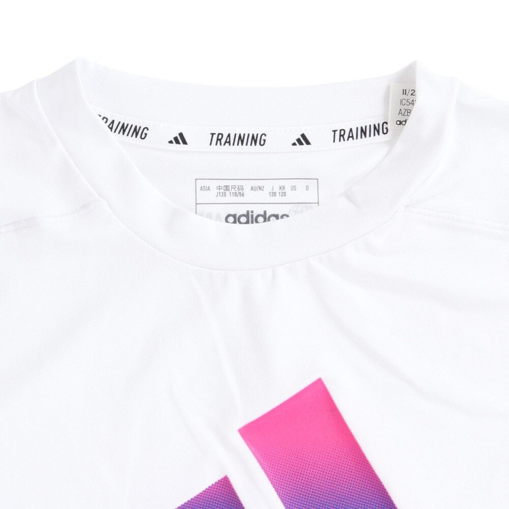 アディダス（adidas）（キッズ）半袖Tシャツ ジュニア トレイン アイコン AEROREADY ロゴ EBP00-IC5410