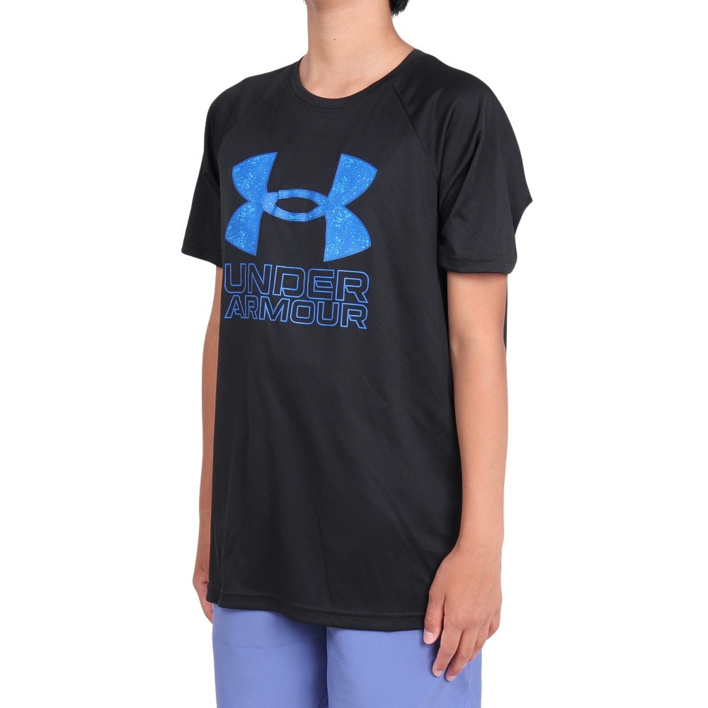 アンダーアーマー（UNDER ARMOUR）（キッズ）ジュニア テック ハイブリッド プリント フィル ショートスリーブTシャツ 1363281 015