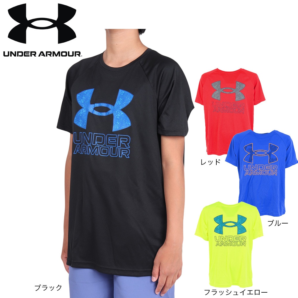 アンダーアーマー（UNDER ARMOUR）（キッズ）ジュニア テック ハイブリッド プリント フィル ショートスリーブTシャツ 1363281 814
