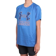 アンダーアーマー（UNDER ARMOUR）（キッズ）ジュニア テック ハイブリッド プリント フィル ショートスリーブTシャツ 1363281 406