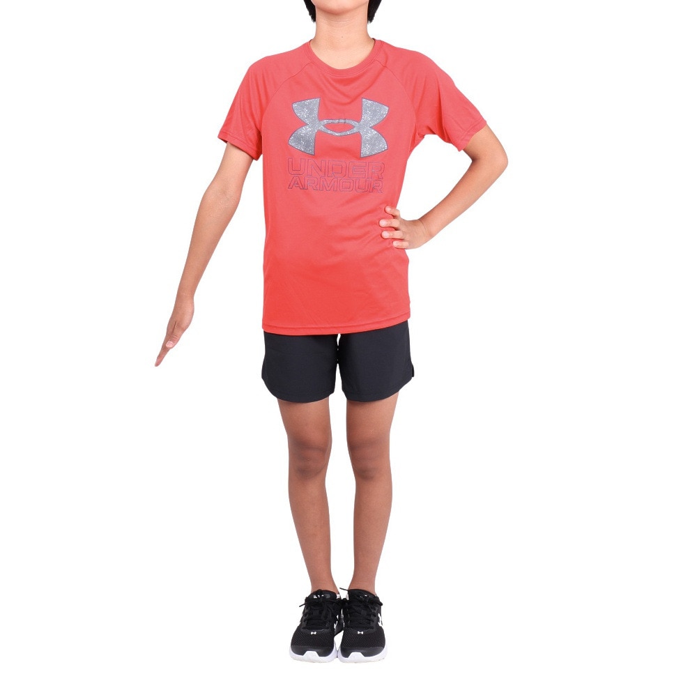 アンダーアーマー（UNDER ARMOUR）（キッズ）ジュニア テック ハイブリッド プリント フィル ショートスリーブTシャツ 1363281 814