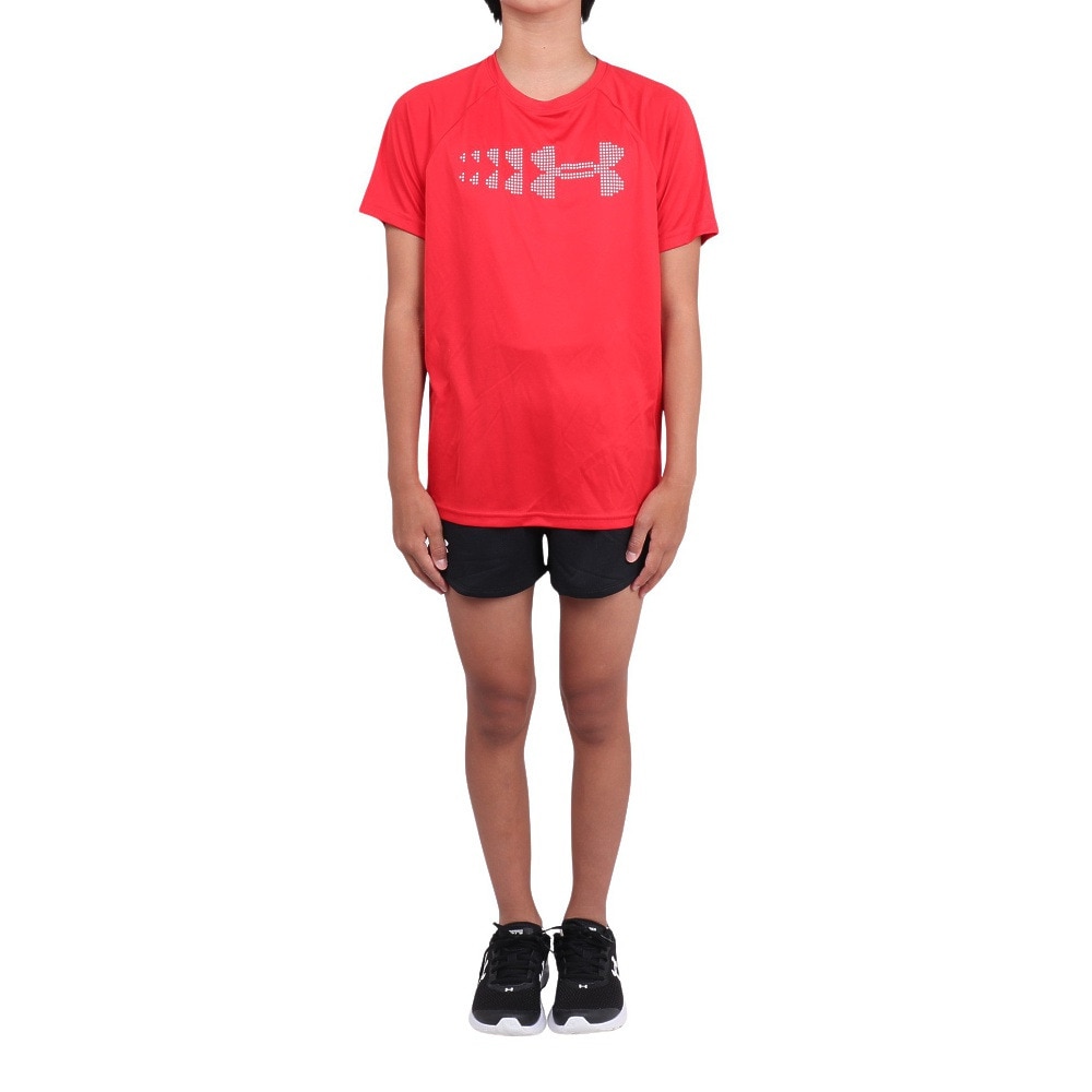 アンダーアーマー（UNDER ARMOUR）（キッズ）キッズ テック スタジアムライツ ショートスリーブTシャツ 1383009 600