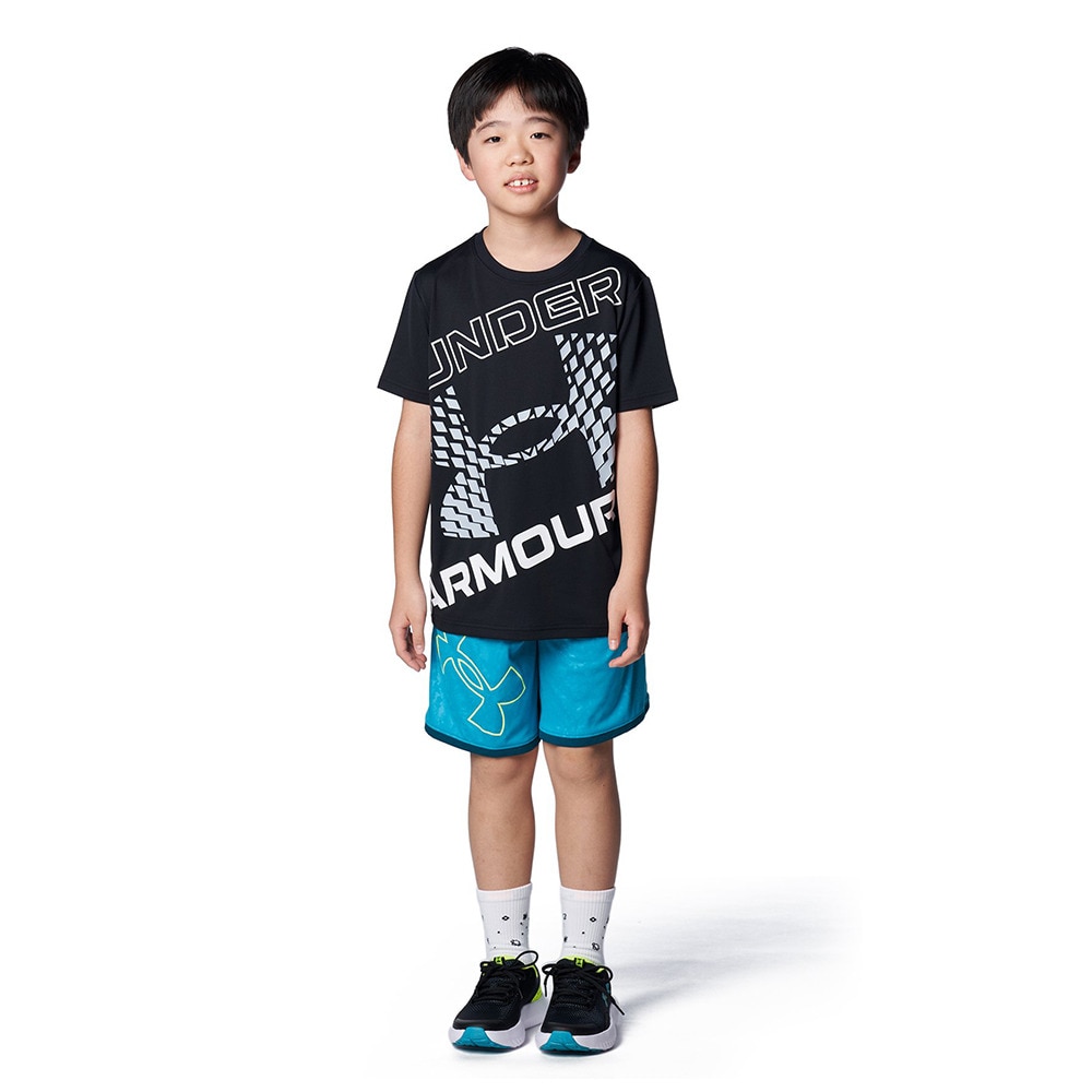 アンダーアーマー（UNDER ARMOUR）（キッズ）キッズ テック スーパービッグロゴ ショートスリーブTシャツ 1384684 001