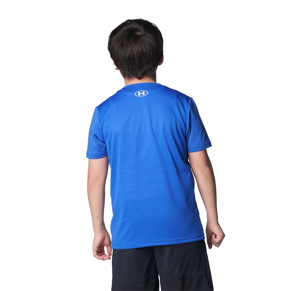 アンダーアーマー（UNDER ARMOUR）（キッズ）キッズ テック スーパービッグロゴ ショートスリーブTシャツ 1384684 400