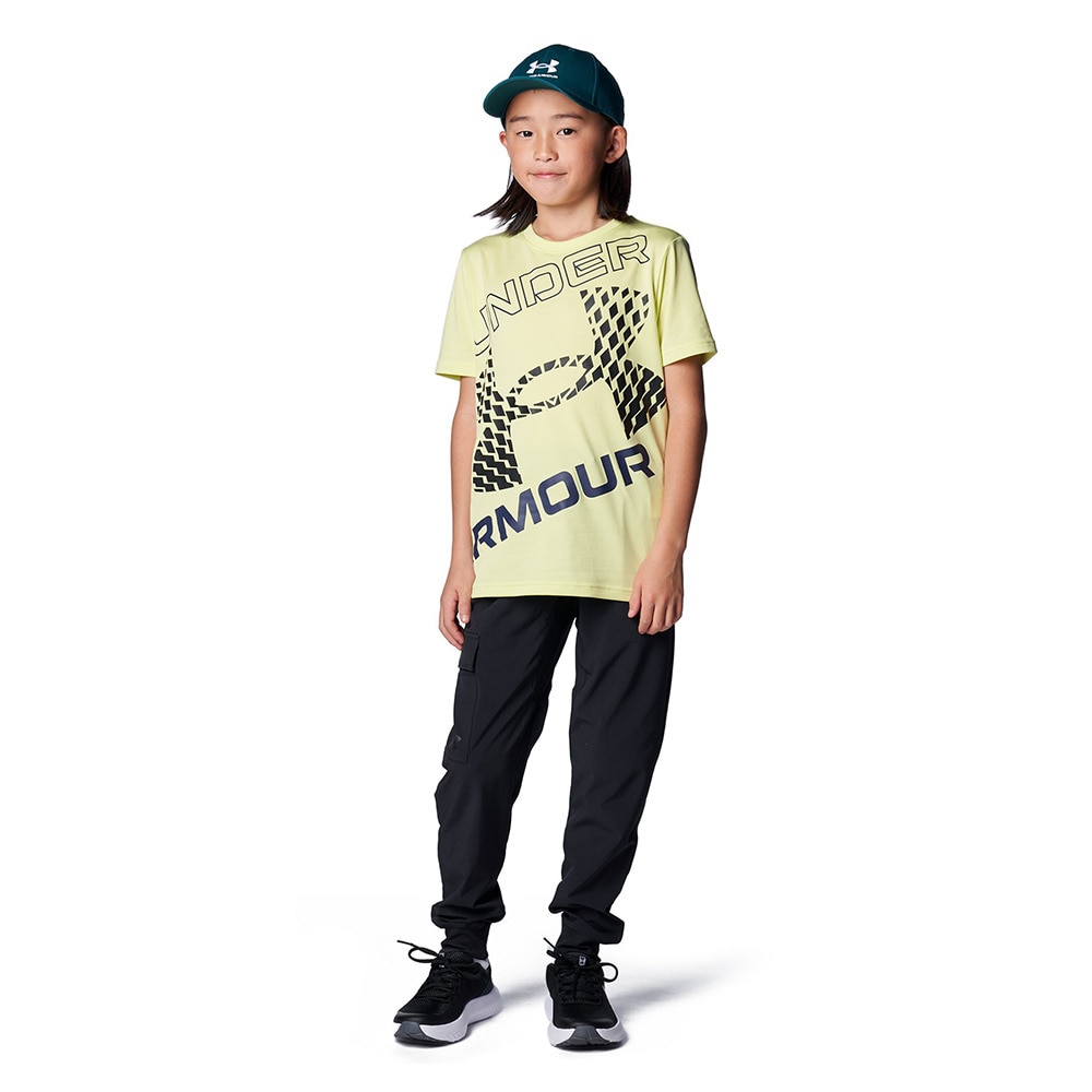 アンダーアーマー（UNDER ARMOUR）（キッズ）キッズ テック スーパービッグロゴ ショートスリーブTシャツ 1384684 727