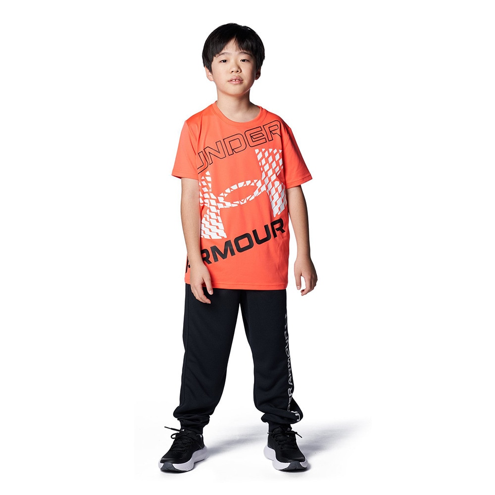 アンダーアーマー（UNDER ARMOUR）（キッズ）キッズ テック スーパービッグロゴ ショートスリーブTシャツ 1384684 820