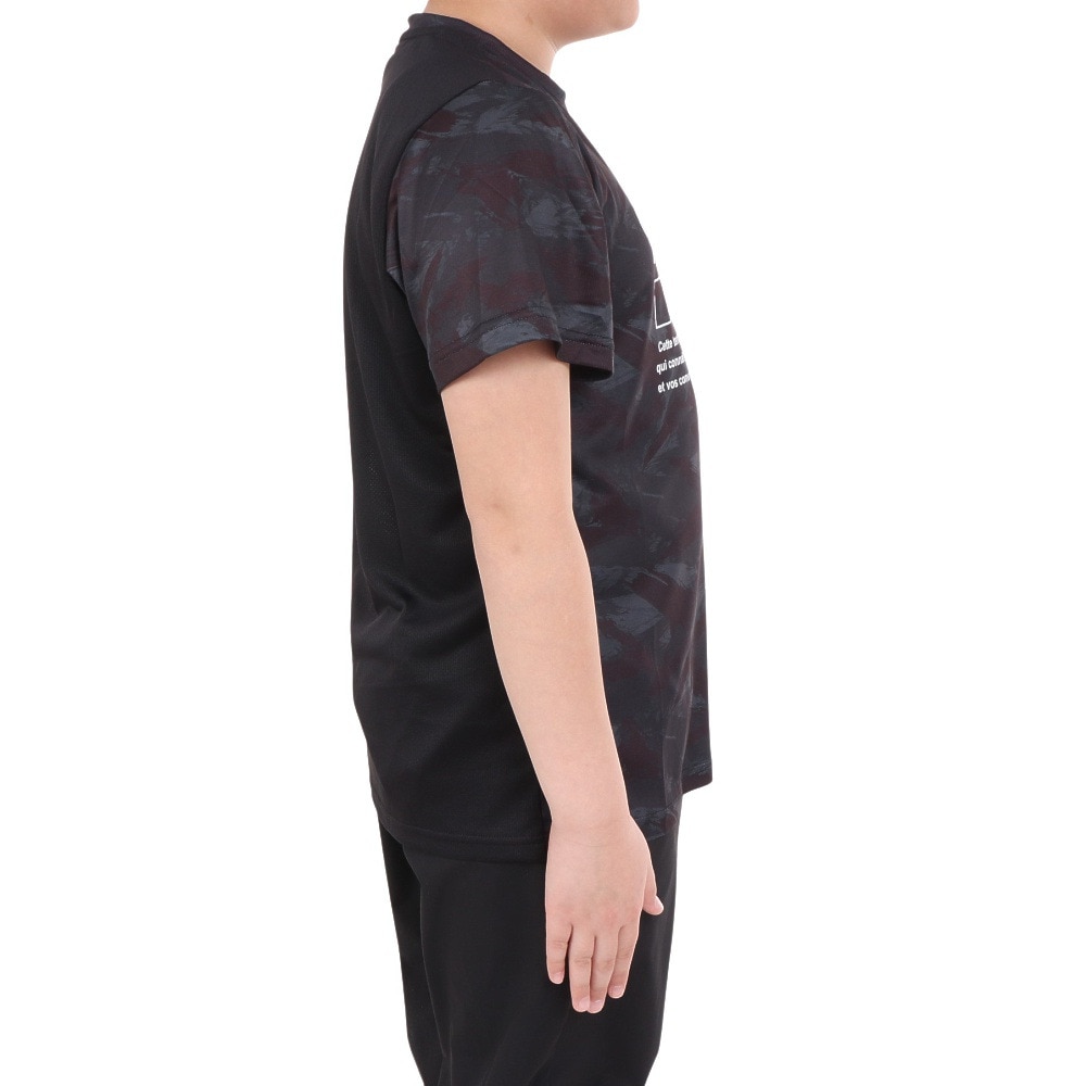 ジローム（GIRAUDM）（キッズ）ジュニア ドライプラスクール SB MESHT 半袖Tシャツ CT4S0061-TR865-GRSD BLK