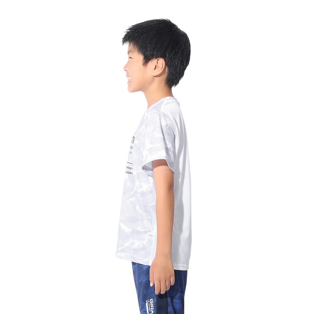 ジローム（GIRAUDM）（キッズ）ジュニア ドライプラスクール SB MESHT 半袖Tシャツ CT4S0061-TR865-GRSD WHT