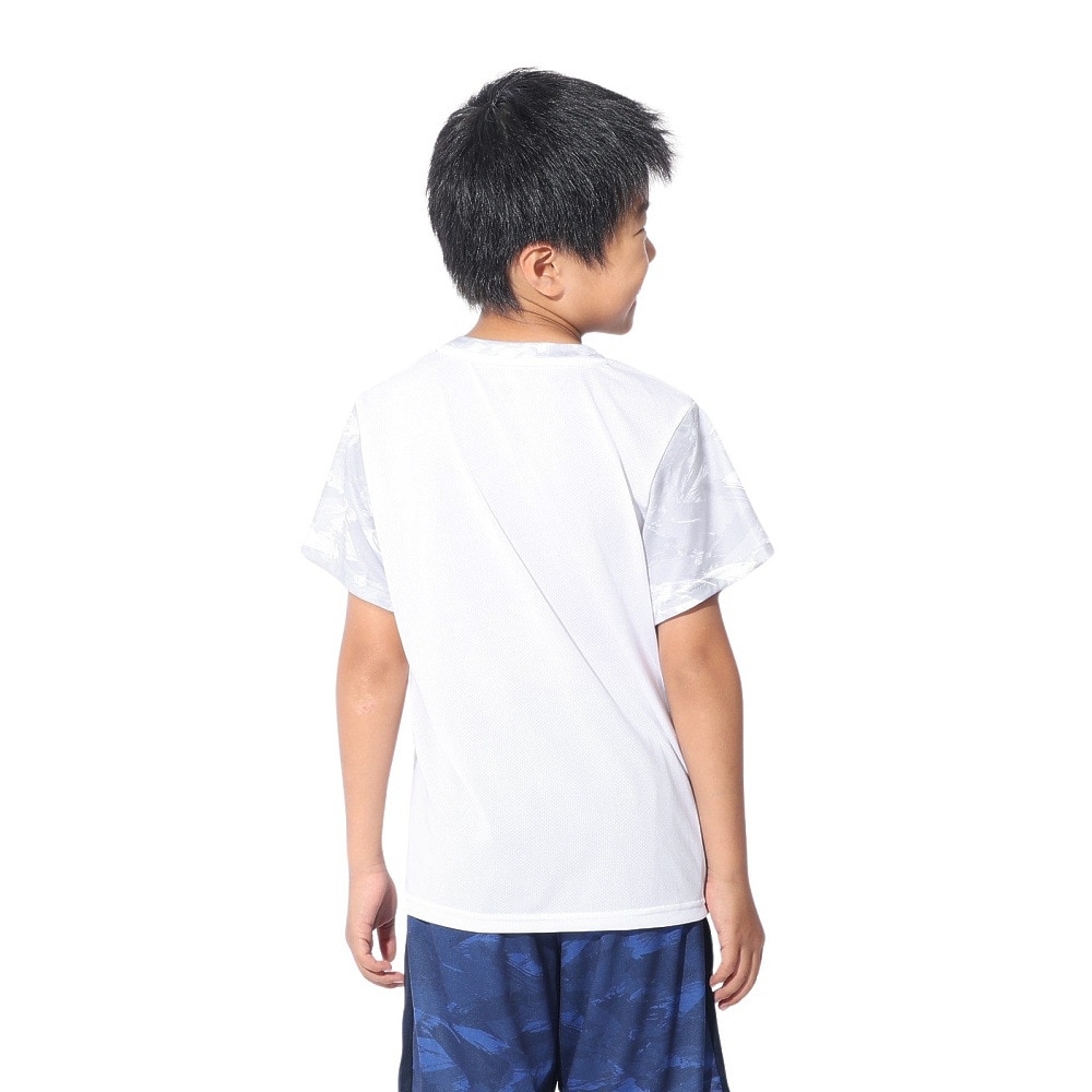 ジローム（GIRAUDM）（キッズ）ジュニア ドライプラスクール SB MESHT 半袖Tシャツ CT4S0061-TR865-GRSD WHT