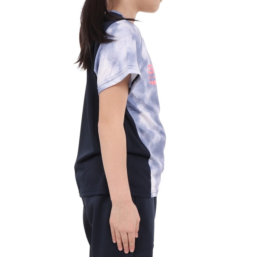 ジローム（GIRAUDM）（キッズ）ジュニア ドライプラスクール シャインブロック メッシュTシャツ CT4S0062-TR865-GRSD NVY