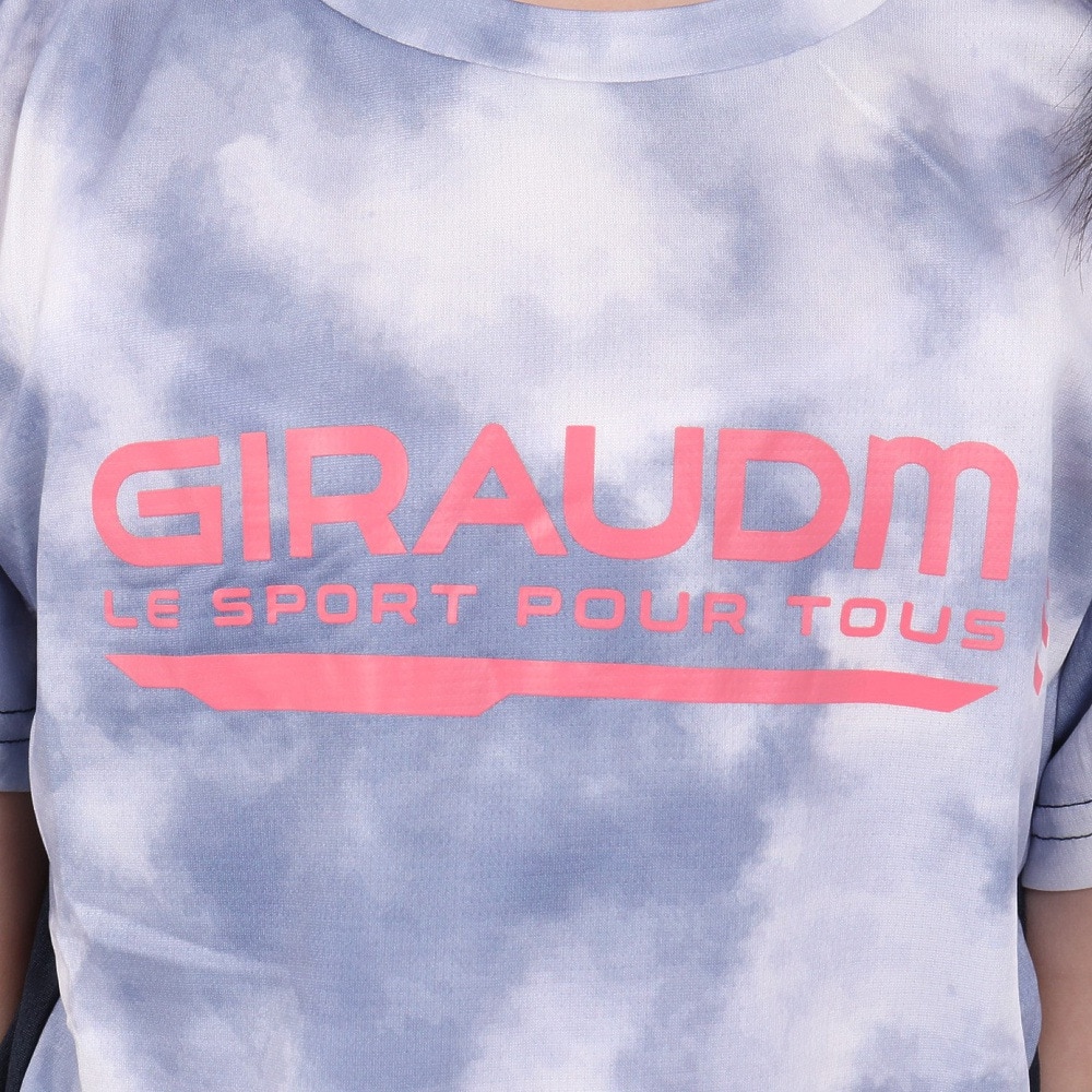 ジローム（GIRAUDM）（キッズ）ジュニア ドライプラスクール シャインブロック メッシュTシャツ CT4S0062-TR865-GRSD NVY