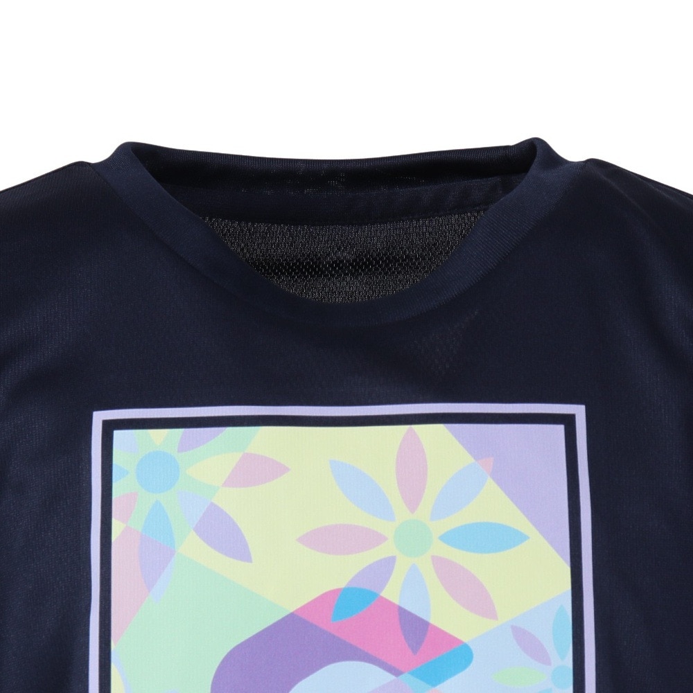ジローム（GIRAUDM）（キッズ）ジュニア ドライプラス プリント メッシュTシャツ CT4S0064-TR865-GRES NVY
