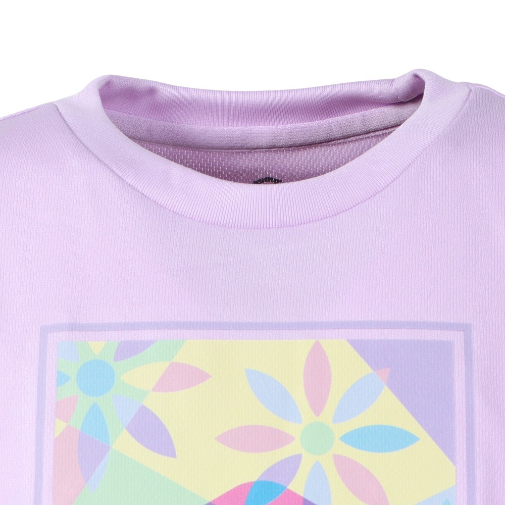 ジローム（GIRAUDM）（キッズ）ジュニア ドライプラス プリント メッシュTシャツ CT4S0064-TR865-GRES PUL