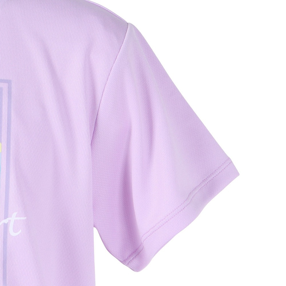 ジローム（GIRAUDM）（キッズ）ジュニア ドライプラス プリント メッシュTシャツ CT4S0064-TR865-GRES PUL