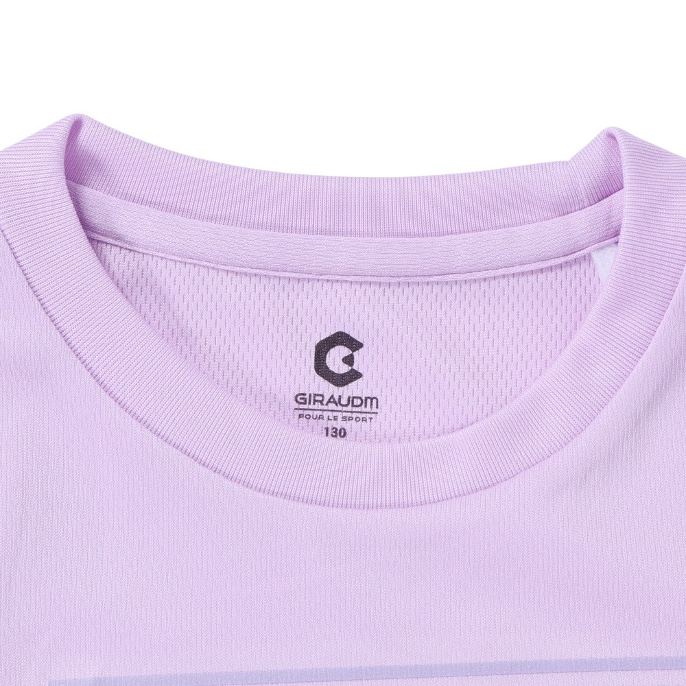 ジローム（GIRAUDM）（キッズ）ジュニア ドライプラス プリント メッシュTシャツ CT4S0064-TR865-GRES PUL