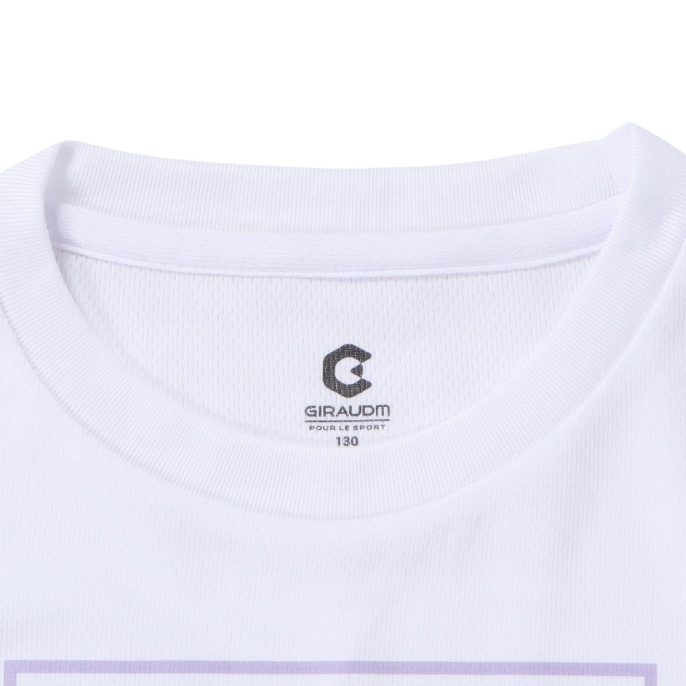 ジローム（GIRAUDM）（キッズ）ジュニア ドライプラス プリント メッシュTシャツ CT4S0064-TR865-GRES WHT