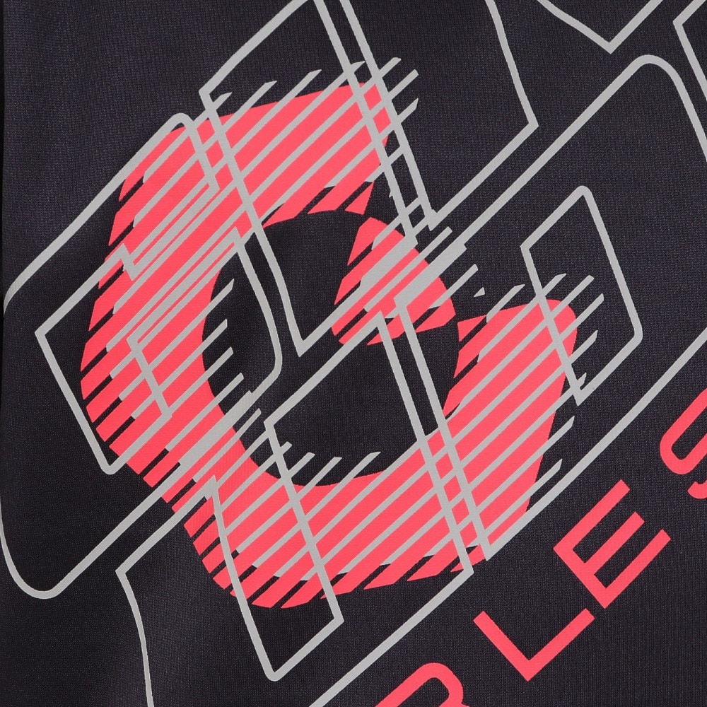 ジローム（GIRAUDM）（キッズ）ジュニア ドライプラス プリントメッシュTシャツ CT4S0065-TR865-GRES BLK