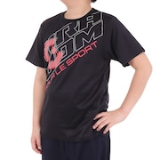 ジローム（GIRAUDM）（キッズ）ジュニア ドライプラス プリントメッシュTシャツ CT4S0065-TR865-GRES BLK