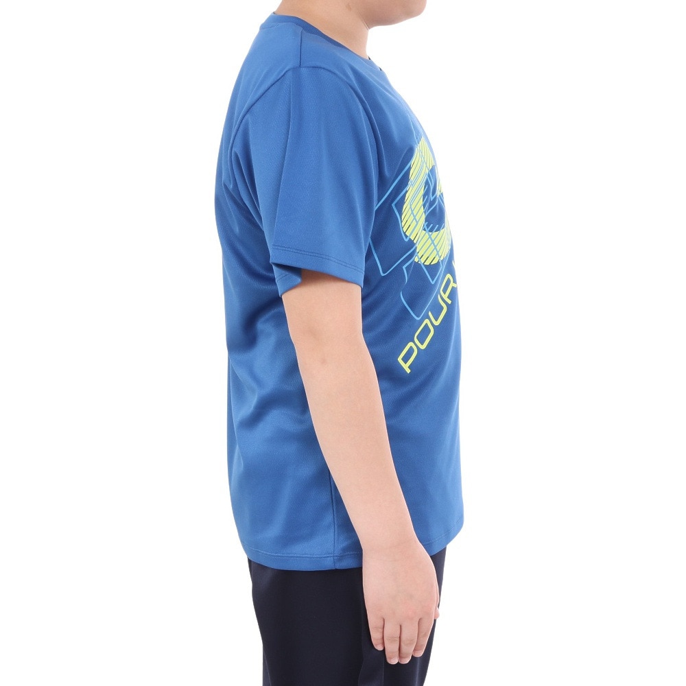 ジローム（GIRAUDM）（キッズ）ジュニア ドライプラス プリントメッシュTシャツ CT4S0065-TR865-GRES BLU