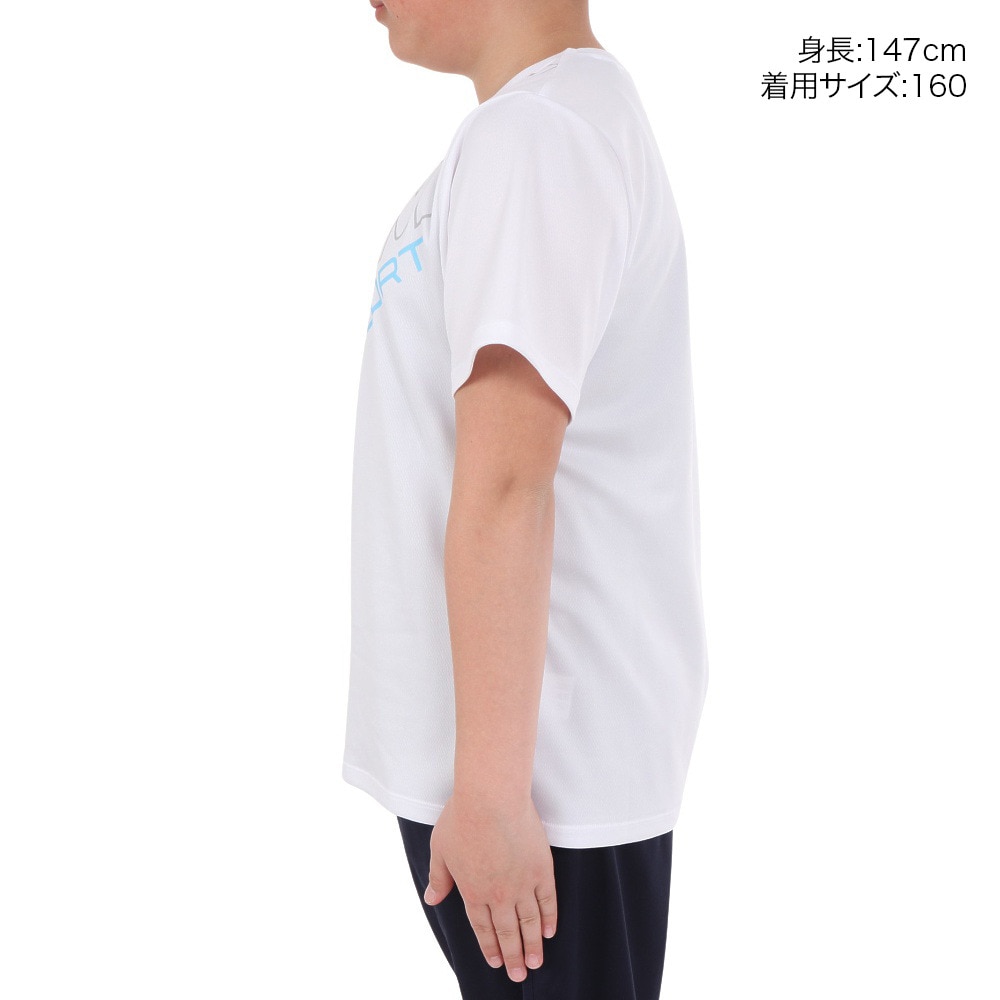 ジローム（GIRAUDM）（キッズ）ジュニア ドライプラス プリントメッシュTシャツ CT4S0065-TR865-GRES WHT