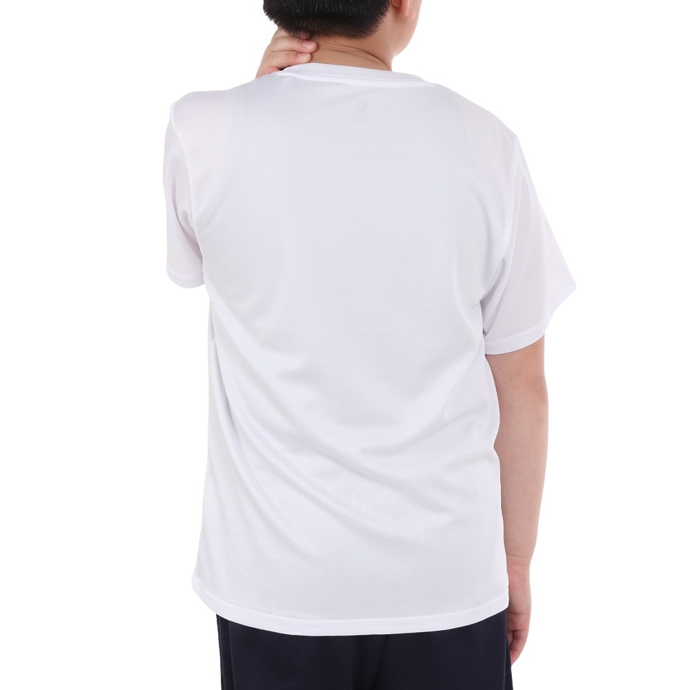 ジローム（GIRAUDM）（キッズ）ジュニア ドライプラス プリントメッシュTシャツ CT4S0065-TR865-GRES WHT