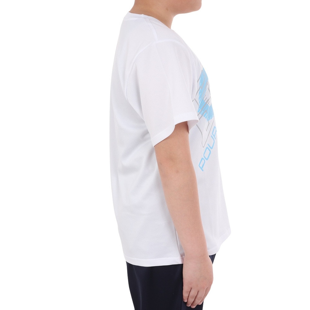 ジローム（GIRAUDM）（キッズ）ジュニア ドライプラス プリントメッシュTシャツ CT4S0065-TR865-GRES WHT